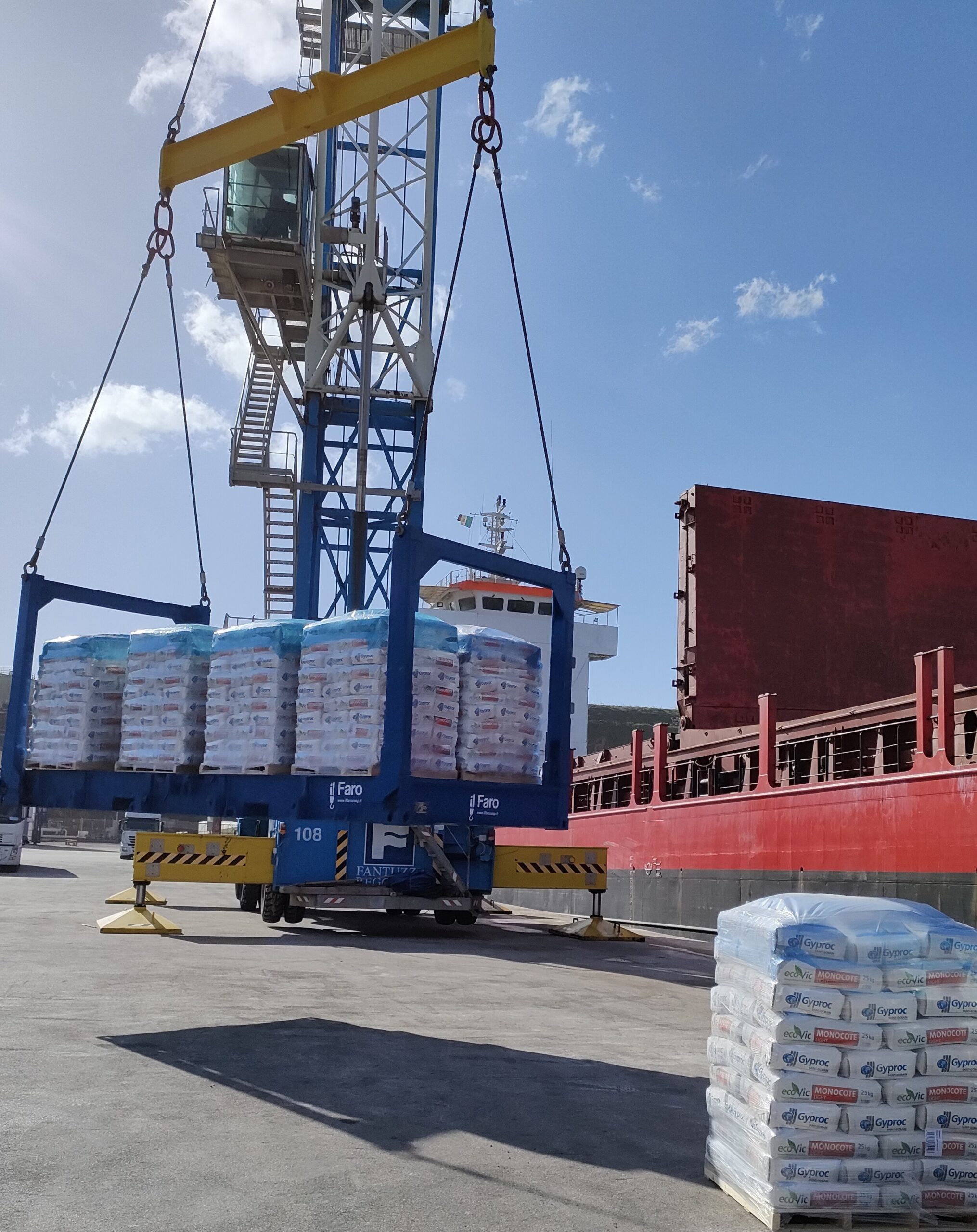 Bags of Cement Loading rack system